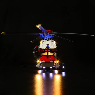 LocoLee Licht Kompatibel mit Lego H175 Rettungshubschrauber, Beleuchtungs 42145 Technic Airbus - Nur