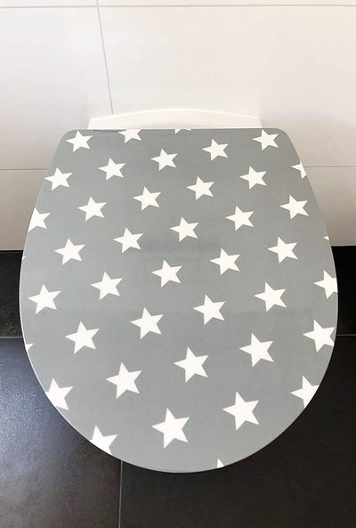 ADOB, Design WC Sitz Klobrille Klodeckel Stars Absenkautomatik, abnehmbar zur Reinigung, 60878, Star