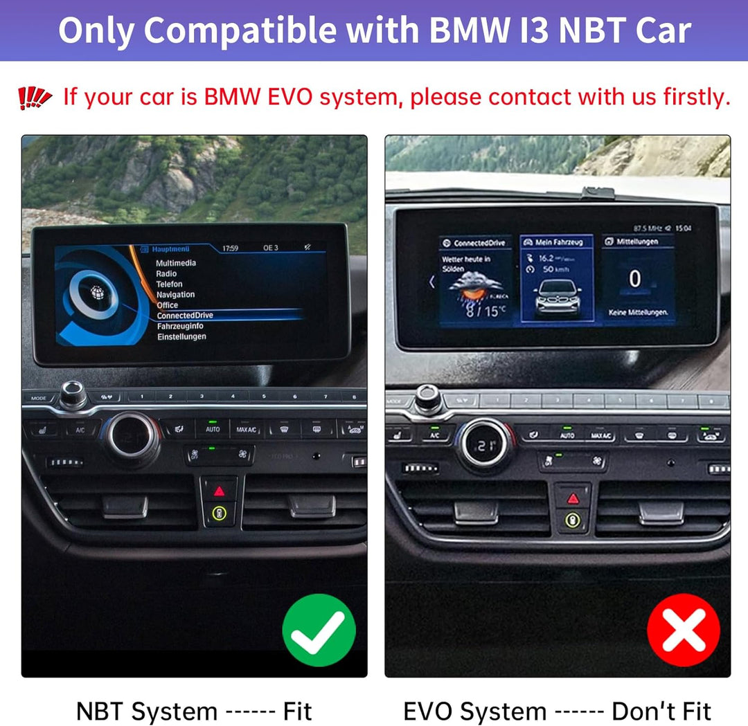 Road Top Wireless Carplay Retrofit Kit Decoder für BMW i3 I01 NBT System 2012-2017 Jahr, Unterstützu