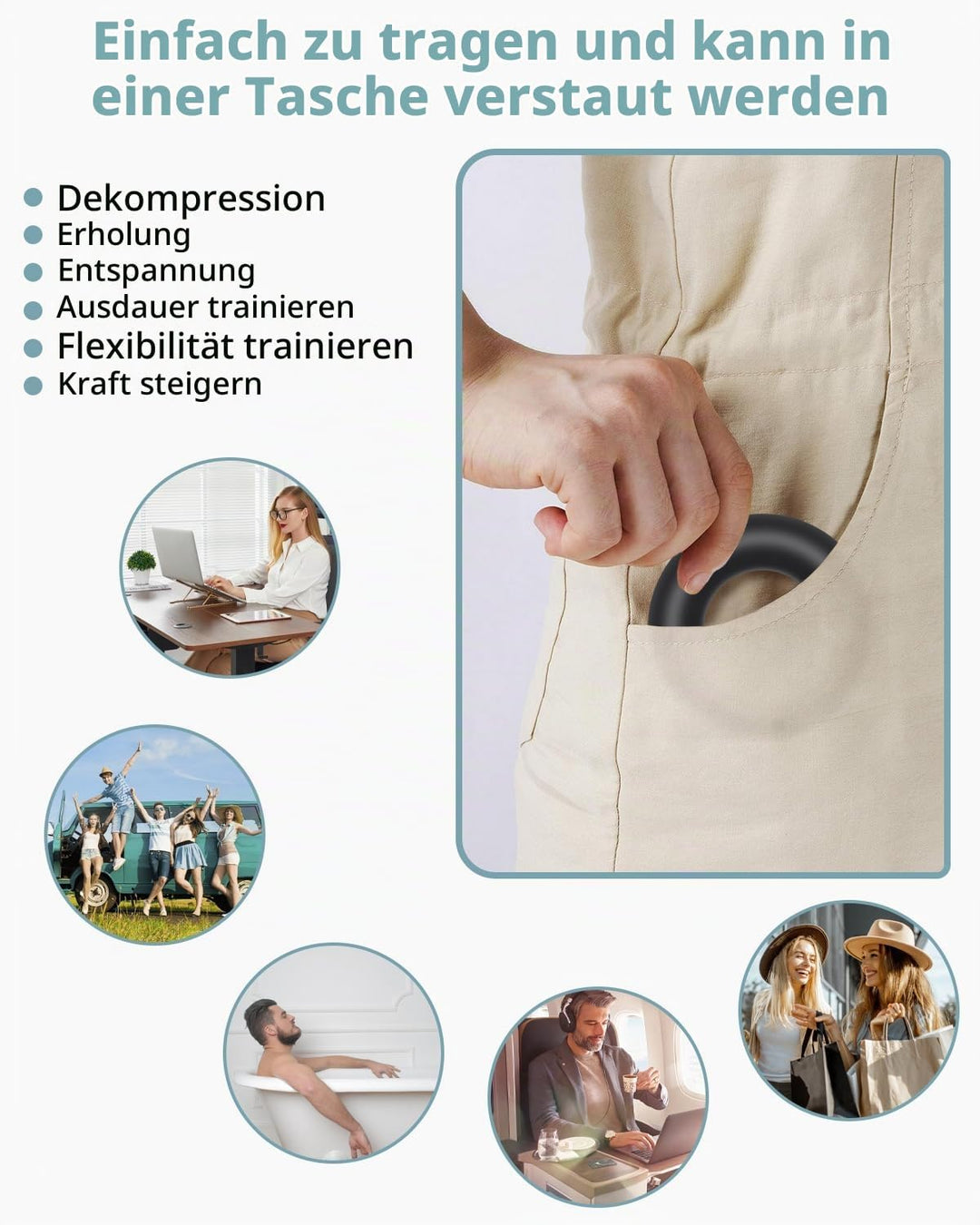 10 Stück Fingertrainer Knetball Handtrainer、knetball für hände therapie、Arthrose Training, Stärkung