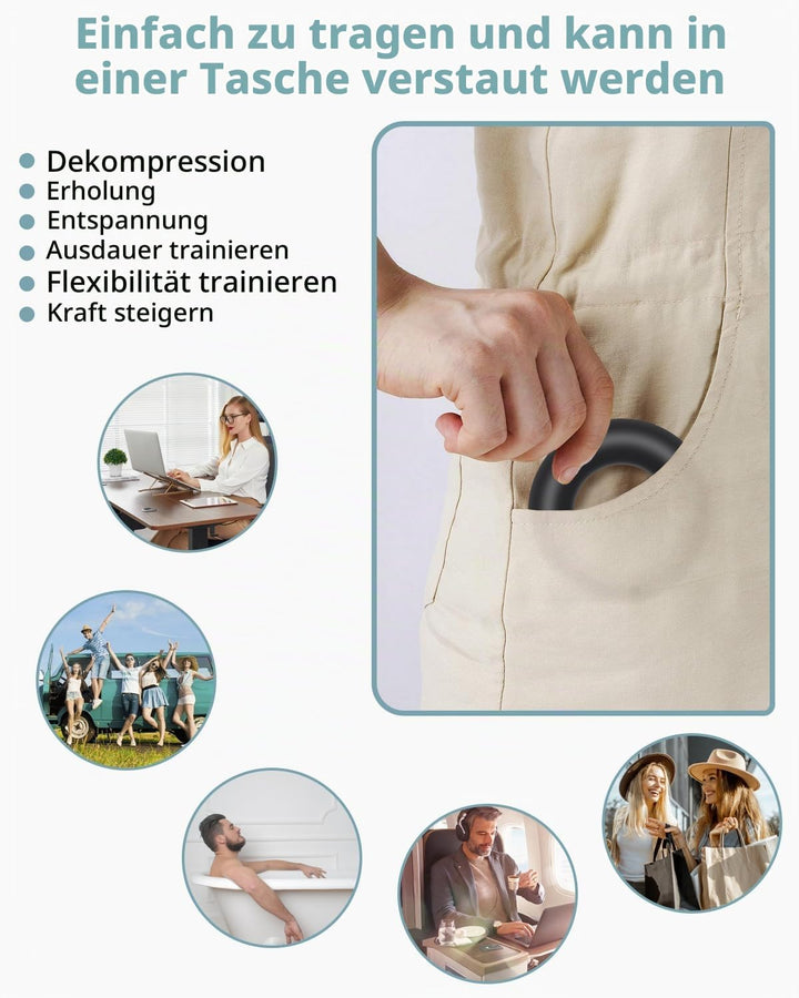 10 Stück Fingertrainer Knetball Handtrainer、knetball für hände therapie、Arthrose Training, Stärkung