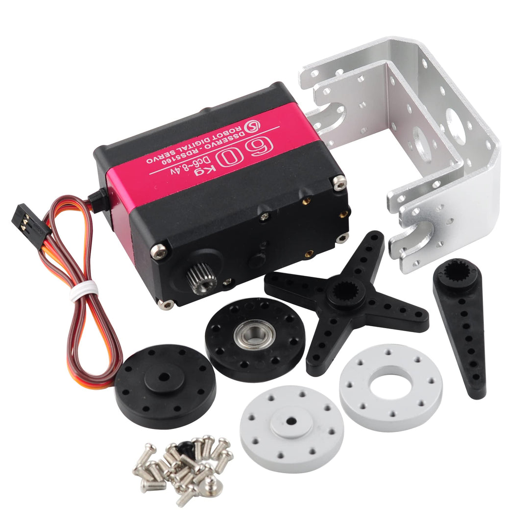 Wishiot RDS5160 Servo 60 kg RC Digital Servo High Torque Mental Gear 180 270 Degree mit U-förmiger B