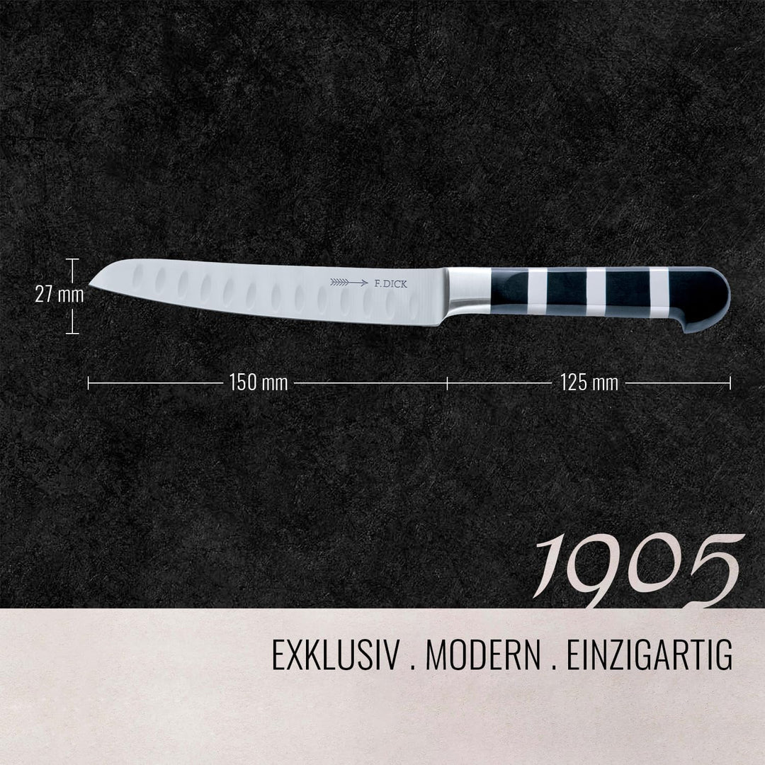 F. DICK Universalmesser, 1905 (Messer mit Klinge 15 cm, X50CrMoV15 Stahl, nichtrostend, 56° HRC) 819