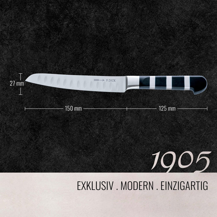 F. DICK Universalmesser, 1905 (Messer mit Klinge 15 cm, X50CrMoV15 Stahl, nichtrostend, 56° HRC) 819