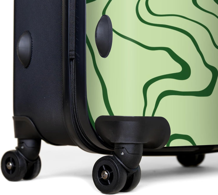 NoBoringSuitcases.com® Koffer XL Gross 77x51.5x28 cm Hartschale Reisekoffer 4 Rollen Leicht Koffer T