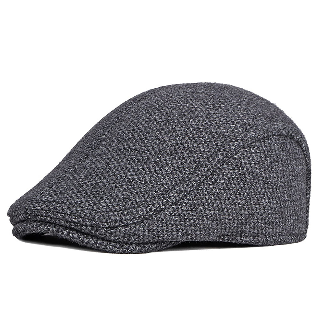 WHSPORT Flatcap Schirmmütze Cap Winter Schiebermütze Herren Cabbie Ivy Flat Cap mit Ohrenklappen Bas