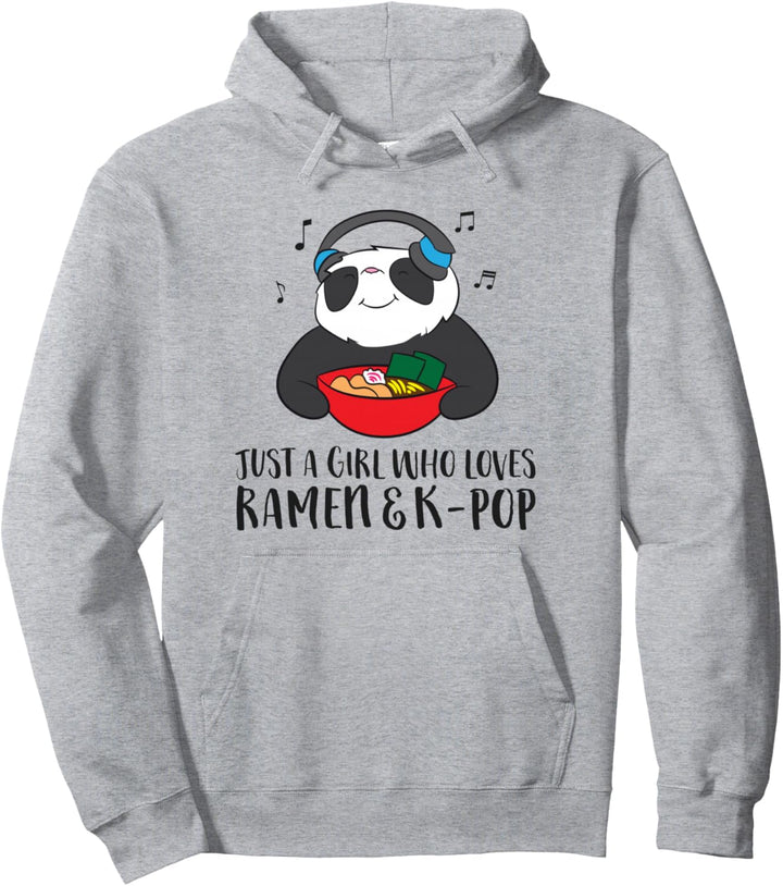 Nur ein Mädchen, das Ramen und K-Pop liebt Pullover Hoodie