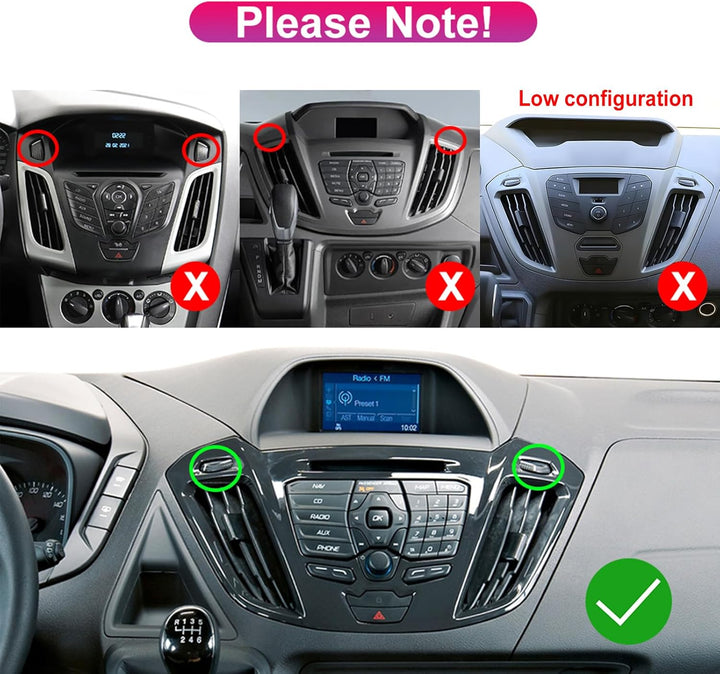 Rimoody 4G+64G Autoradio Android für Ford Transit Custom Tourneo 2013-2018（Mit Bildschirm） 9 Zoll HD