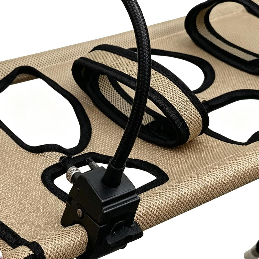 Dog Grooming Table Foldable Quick Dry Breathable Mesh Bathing Stand Hammock Coffee, Coffee