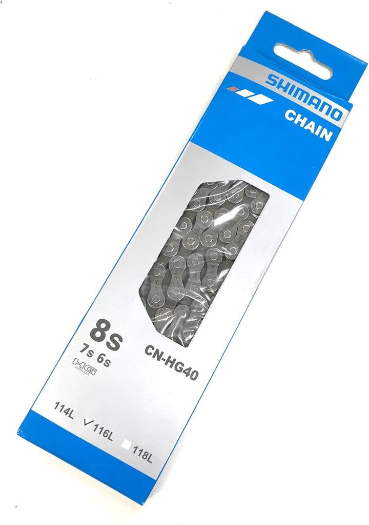 SHIMANO Kette 6/8-fach HG-40 - 116 Glieder mit Kettenniet