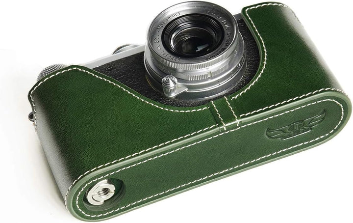 Handarbeit aus echtem echtem Leder halb Kamera Tasche Abdeckung für Leica 0 i ii iii IIIA iiib (ohne