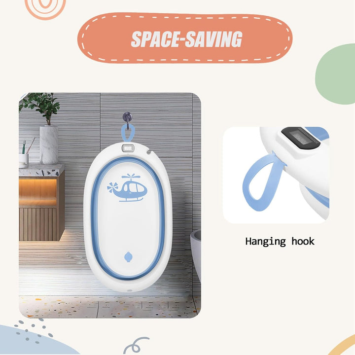 Babybadewanne mit Ständer, ergonomisches Babybad mit Ständer, Organizer für Eltern,Kinderbadewanne m