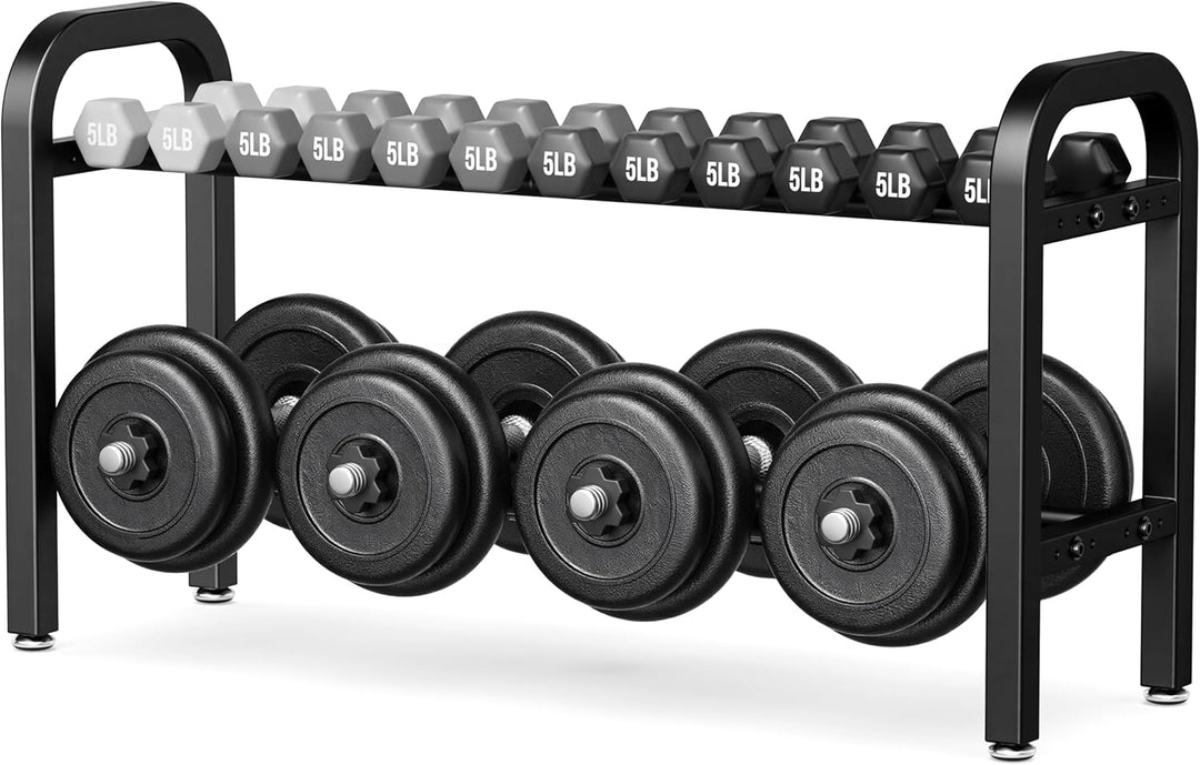 2-stöckiger Hantelständer, Hantelablage für das Heim-Fitnessstudio, 136 kg Kapazität