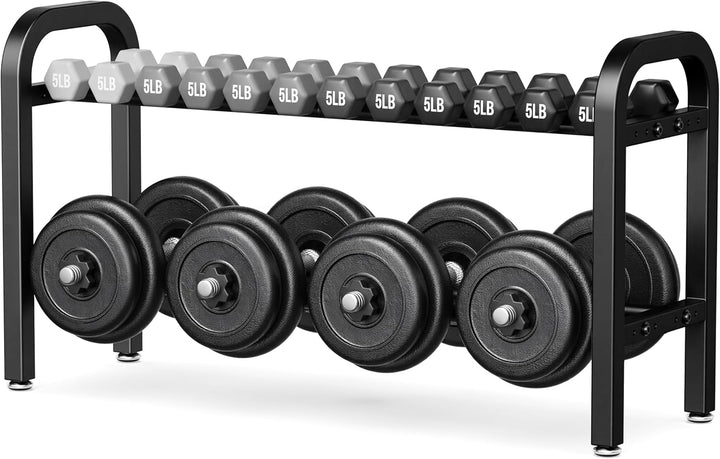 2-stöckiger Hantelständer, Hantelablage für das Heim-Fitnessstudio, 136 kg Kapazität