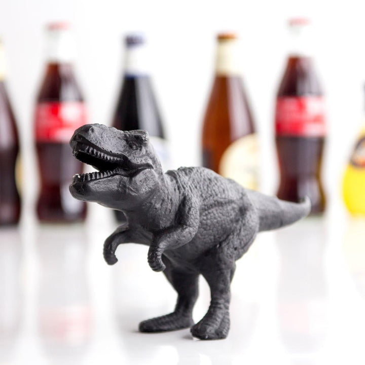 SUCK UK Dinosaurier-Flaschenöffner - Gusseisen, Schwarz, Dinosaurier-Flaschenöffner