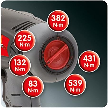 KS Tools 515.3526 1/2''Akku-Schlag-Schrauber Drehmomentvorwahl,1.800 U/min,mit 2 Akku+1 Ladegerät mi