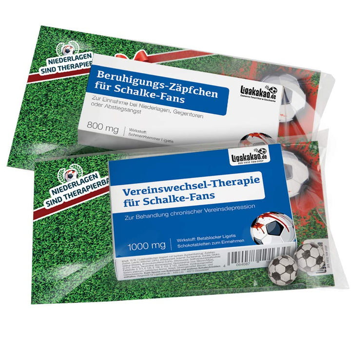 männer Geschenk Set ist jetzt die KLEINE Therapie passend für Schalke-Fanartikel Fans by Ligakakao.d