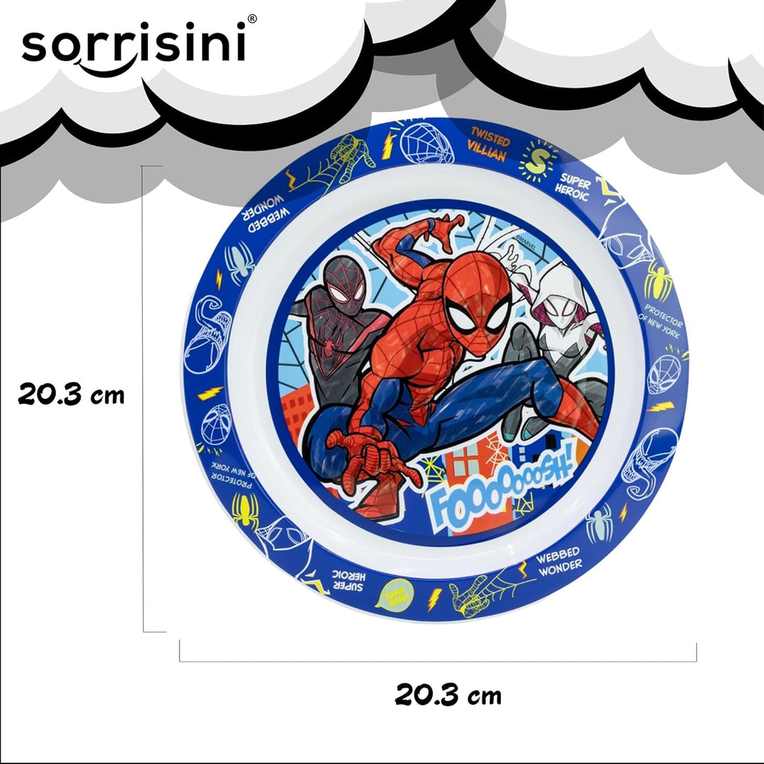 Kindergeschirr set Spiderman, Wiederverwendbares geschirr Set, Kinder Essgeschirr, Microwaveable pla