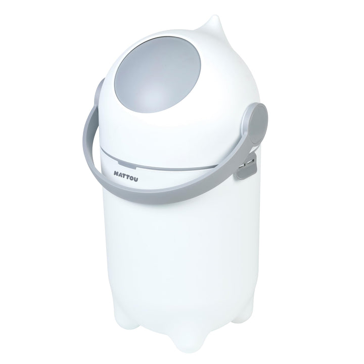Nattou Windeleimer Dropy, Geruchsdicht, Einfaches Öffnen mit einer Hand, 49,5 x 28 cm, Polypropylen/