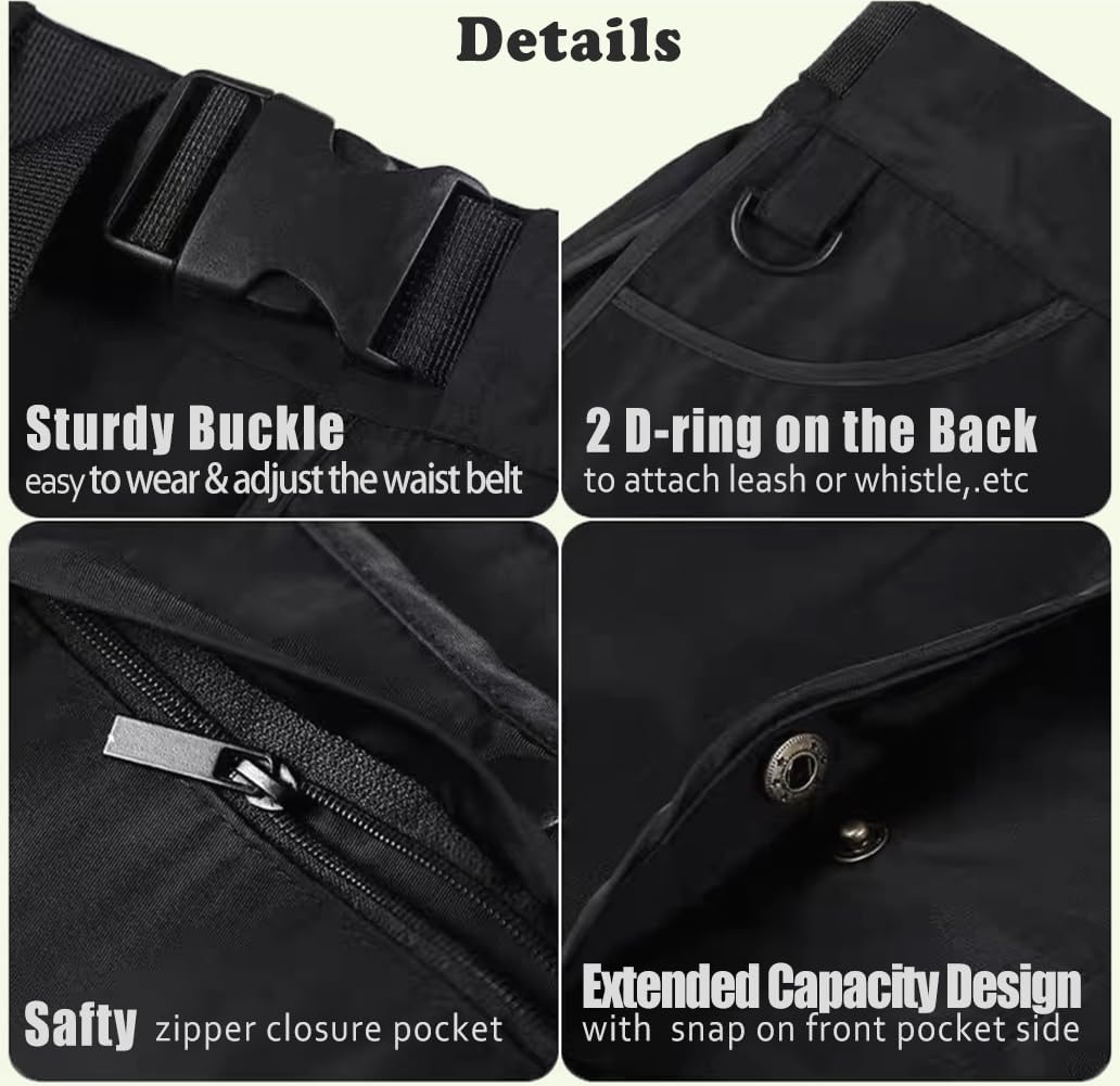 Hundetrainer-Leckerli-Tasche mit abnehmbaren Taschen, handfreier Taillengürtelclip, Hundeführer-Trai