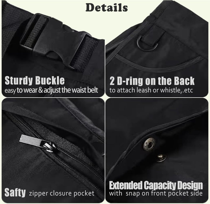 Hundetrainer-Leckerli-Tasche mit abnehmbaren Taschen, handfreier Taillengürtelclip, Hundeführer-Trai