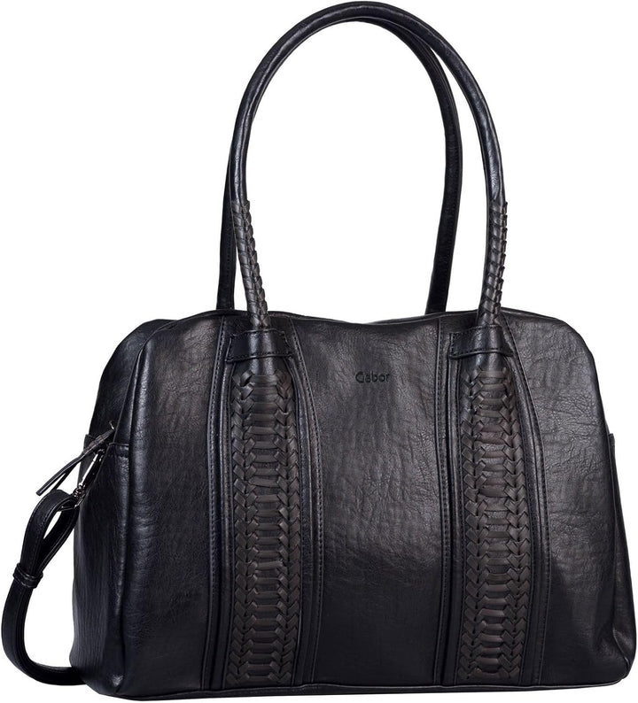 Gabor Damen Valesca Shopper Schwarz, Schwarz