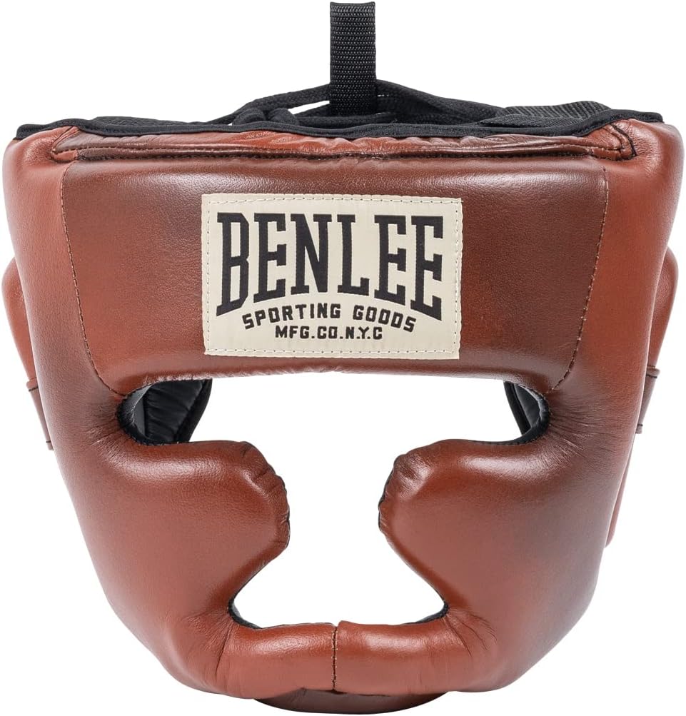 BENLEE Kopfschutz aus Leder PREMIUM HEADGUARD Brown/Black/Beige L-XL, Brown/Black/Beige L-XL