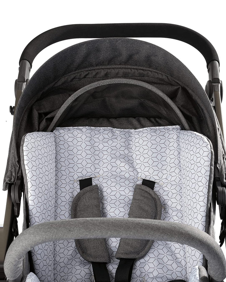 TWISTSHAKE Sitzauflage und Fusssack Set für Tour Kinderwagen, Grau Sitzauflage und Fusssack Grau, Si