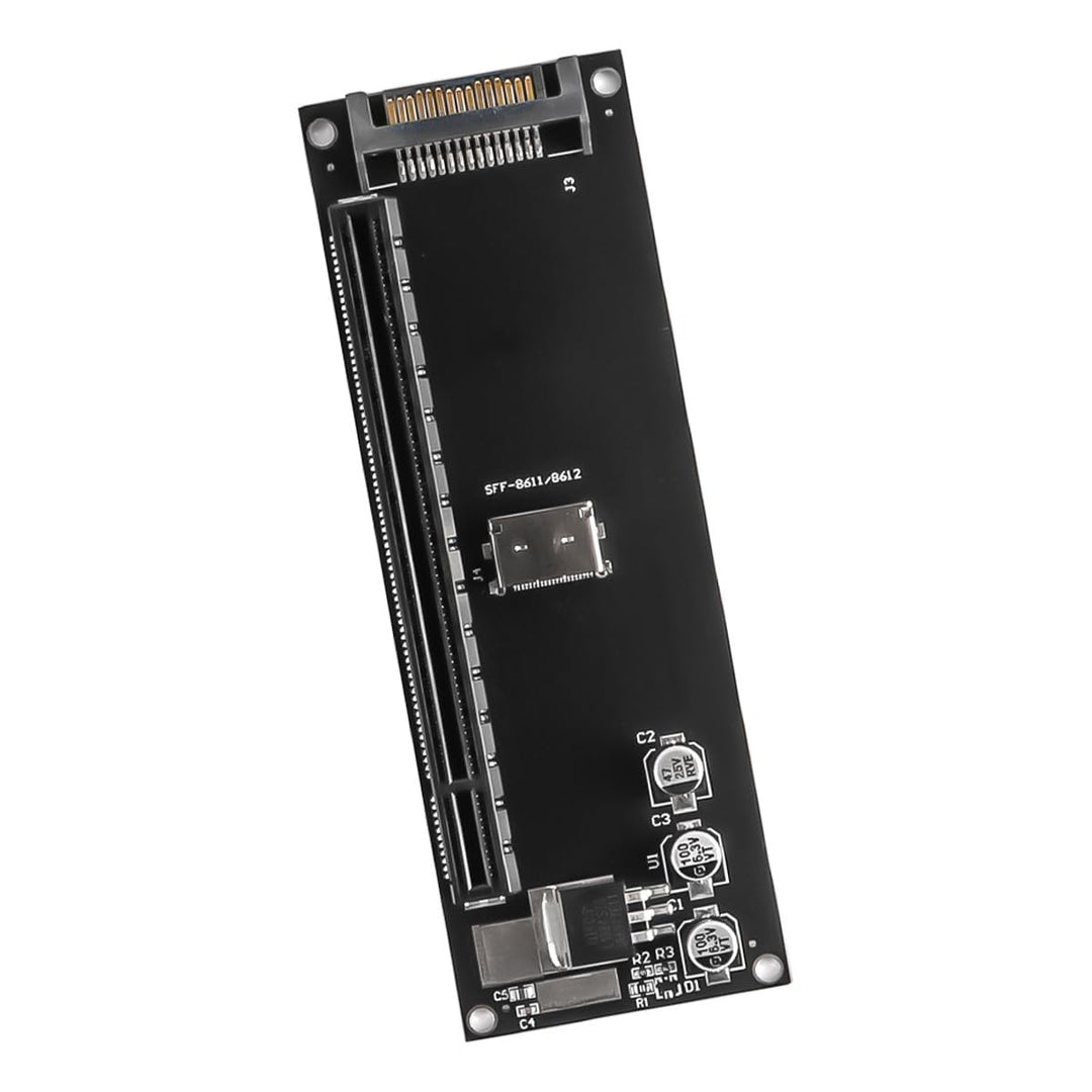 Oculink SFF-8611/8612 auf PCI-E 4.0 x16 Erweiterungskarte mit SATA-Stromanschluss für Externe Grafik
