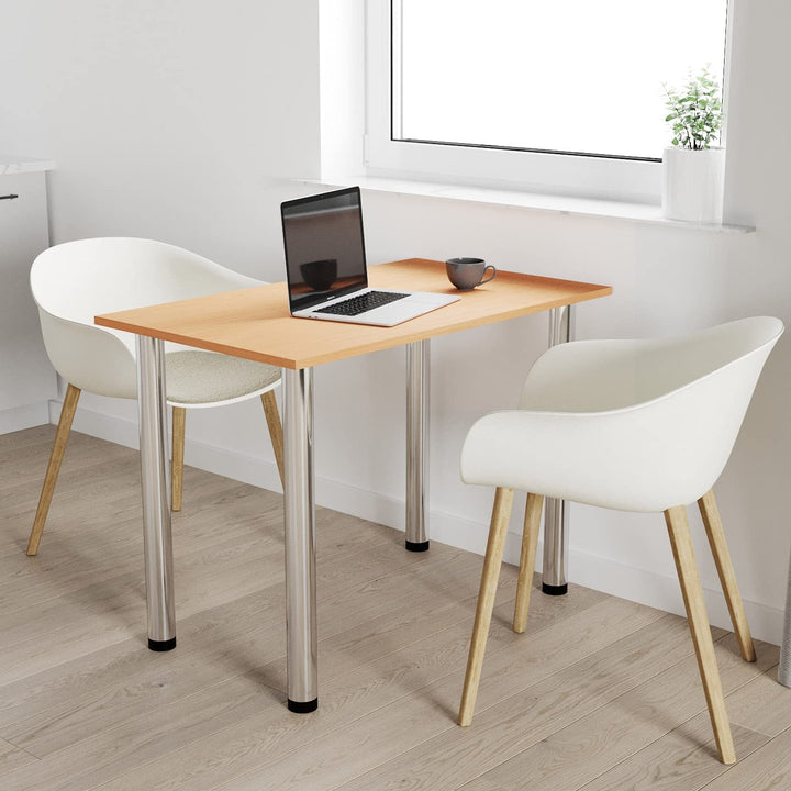 mikon 60x40 | Esszimmertisch - Esstisch - Tisch mit Chrombeinen - Küchentisch - Bürotisch | BAYERISC