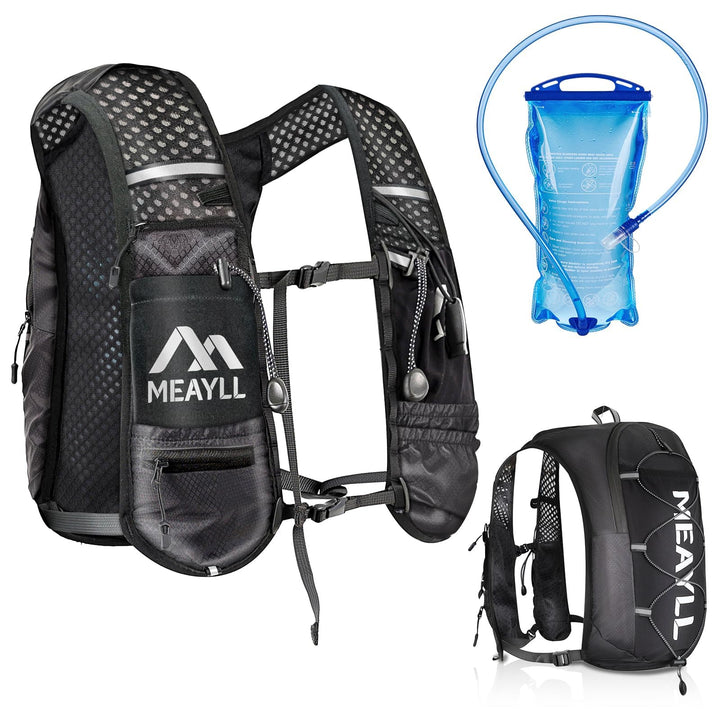 Laufweste für Damen & Herren mit 500 ml TPU Trinkflasche – Leichter und bequemer Laufrucksack, 7 L V