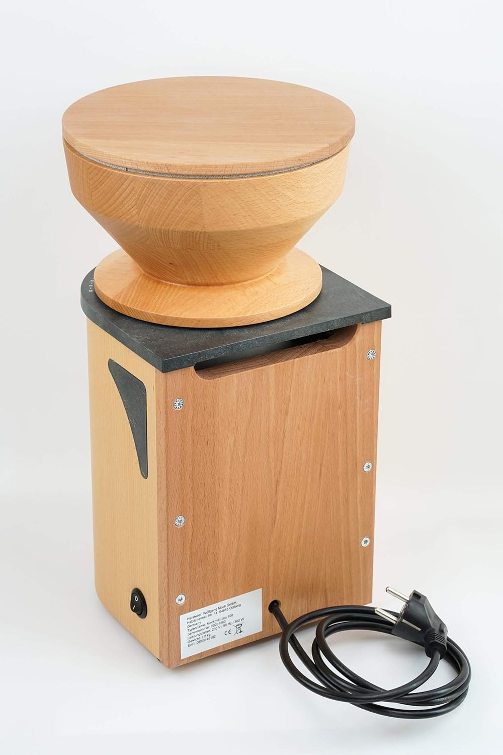 Getreidemühle Mockmill Lino 100 | Made in Germany | Edelkorund und Keramik Mahlstein | frisches Mehl