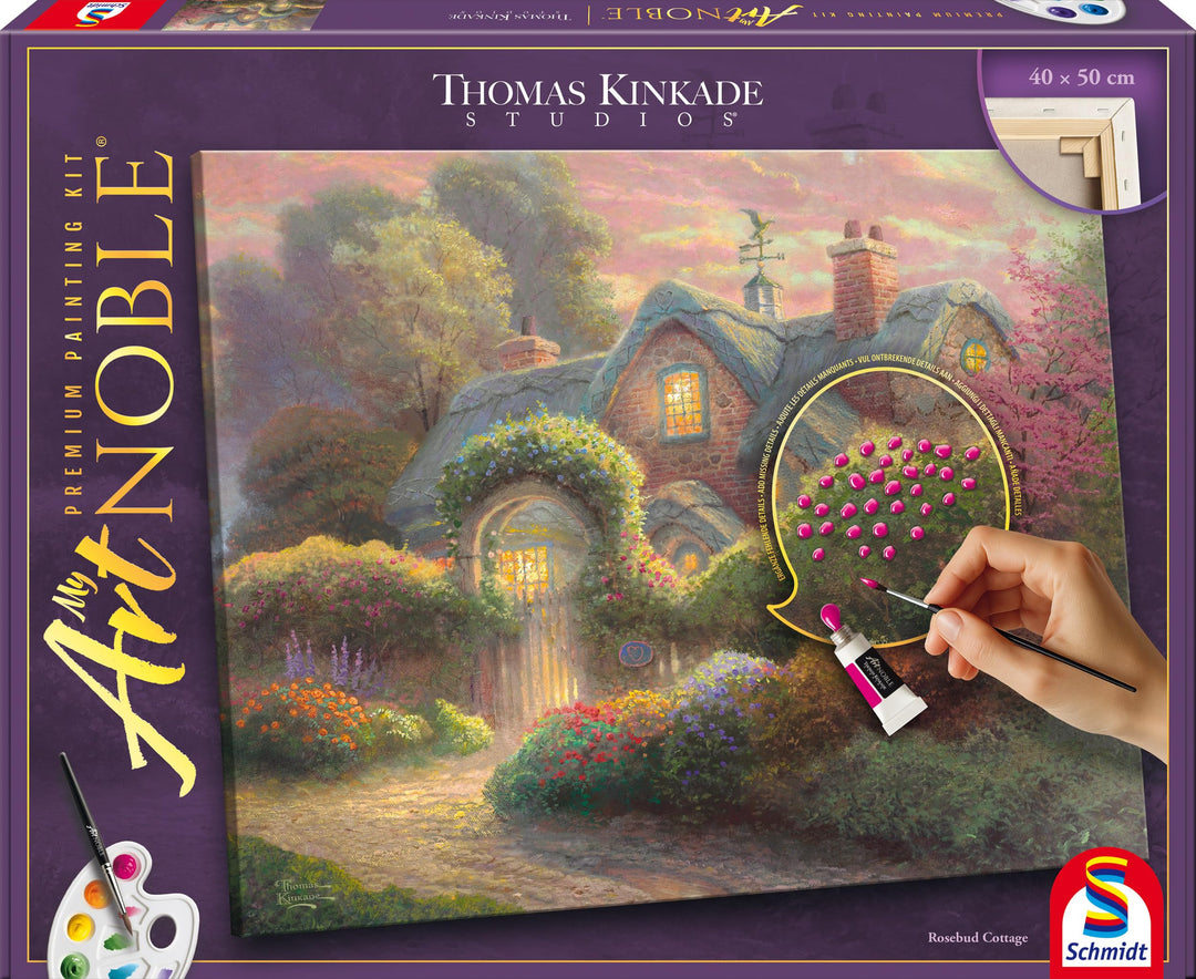 Rosebud Cottage: My Artnoble® Thomas Kinkade, Rosebud Cottage
