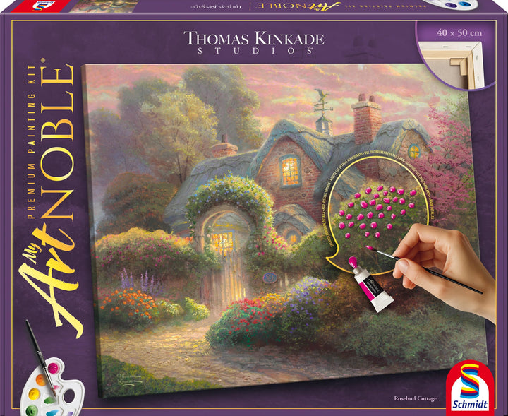 Rosebud Cottage: My Artnoble® Thomas Kinkade, Rosebud Cottage