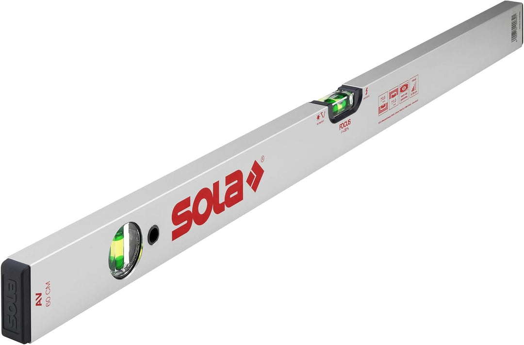 Sola 1110801 Alu-Wasserwaage "AV 60" cm in grau 600 mm, 600 mm