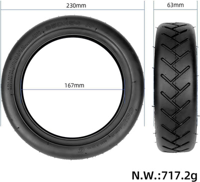 250 x 54 Selbstreparierende Reifen für Xiaomi Mi4 Lite/Pro Elektroroller, 10 x 2.125 Tubeless Reifen