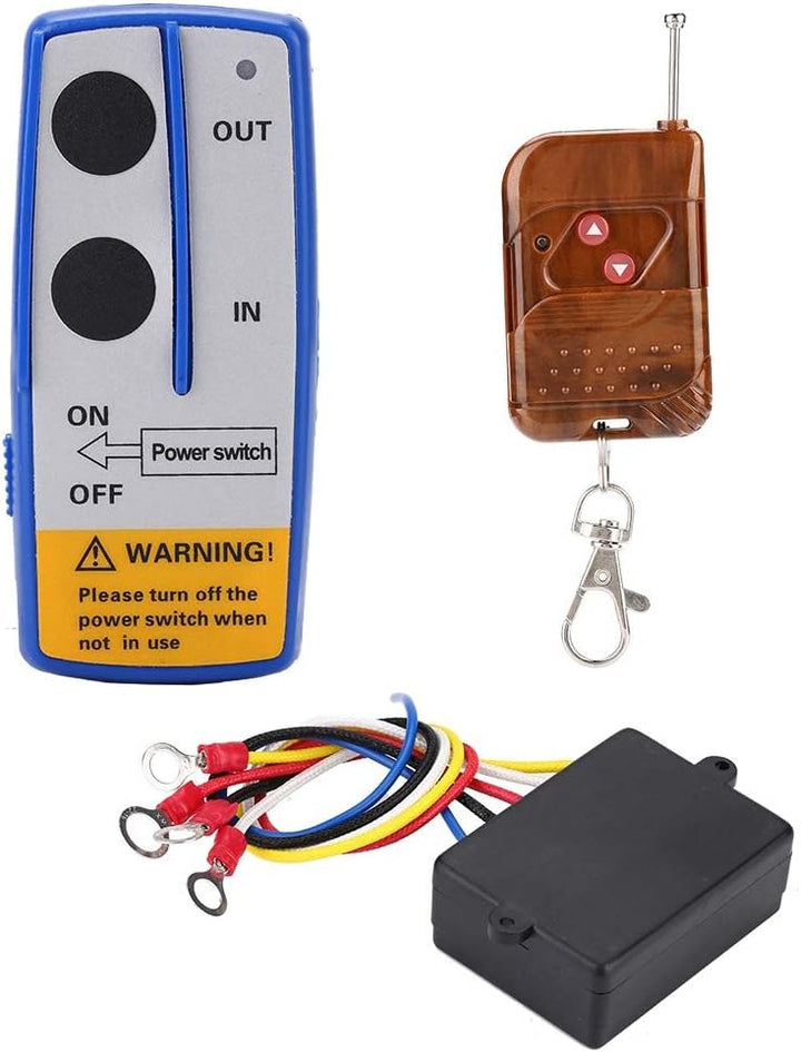 Drahtlose Fernbedienung, Qiilu Windensteuerung, 12V 50ft Universal Kit für die drahtlose Windenferns