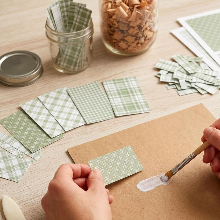 36 Blat Scrapbook Papier 30x30 cm Bastelpapier mit Muster (Grün) | Doppelseitiges Motivpapier Bunt D