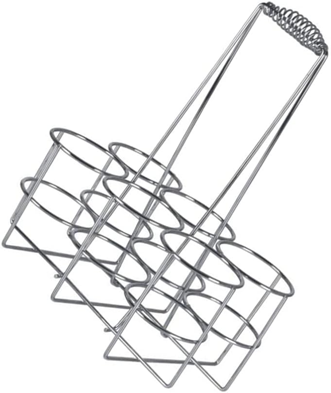 YARNOW Flaschenkorb Metall 6 Flaschen Flaschenträger Milchflaschenkorb Flaschenbehältnis Getränkekor