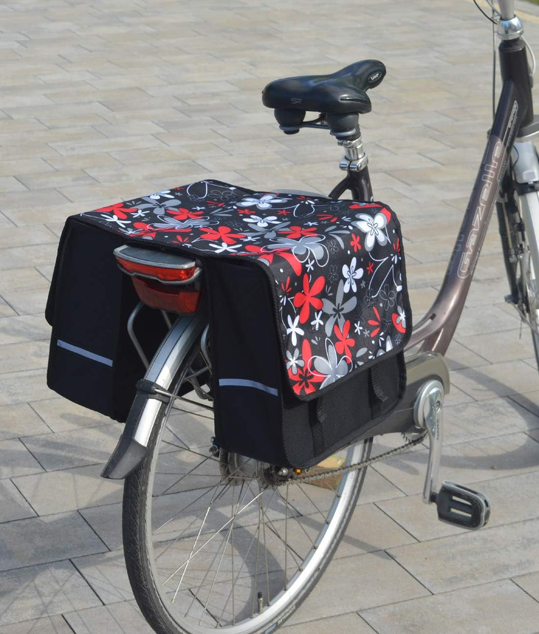 Beluko FAHRRADTASCHE 26" 28" Erwachsene Satteltasche Gepäckträgetasche Doppel 2x15l / Einzelne 1x15l