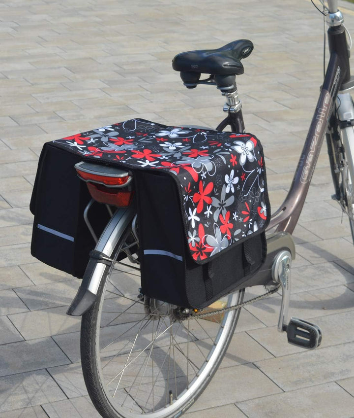 Beluko FAHRRADTASCHE 26" 28" Erwachsene Satteltasche Gepäckträgetasche Doppel 2x15l / Einzelne 1x15l