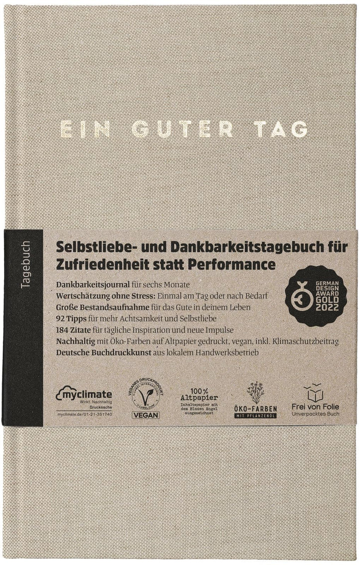 Ein guter Tag, Selbstliebe- und Dankbarkeitstagebuch. Nur 5-6 Minuten am Tag. Für Dankbarkeit, Achts