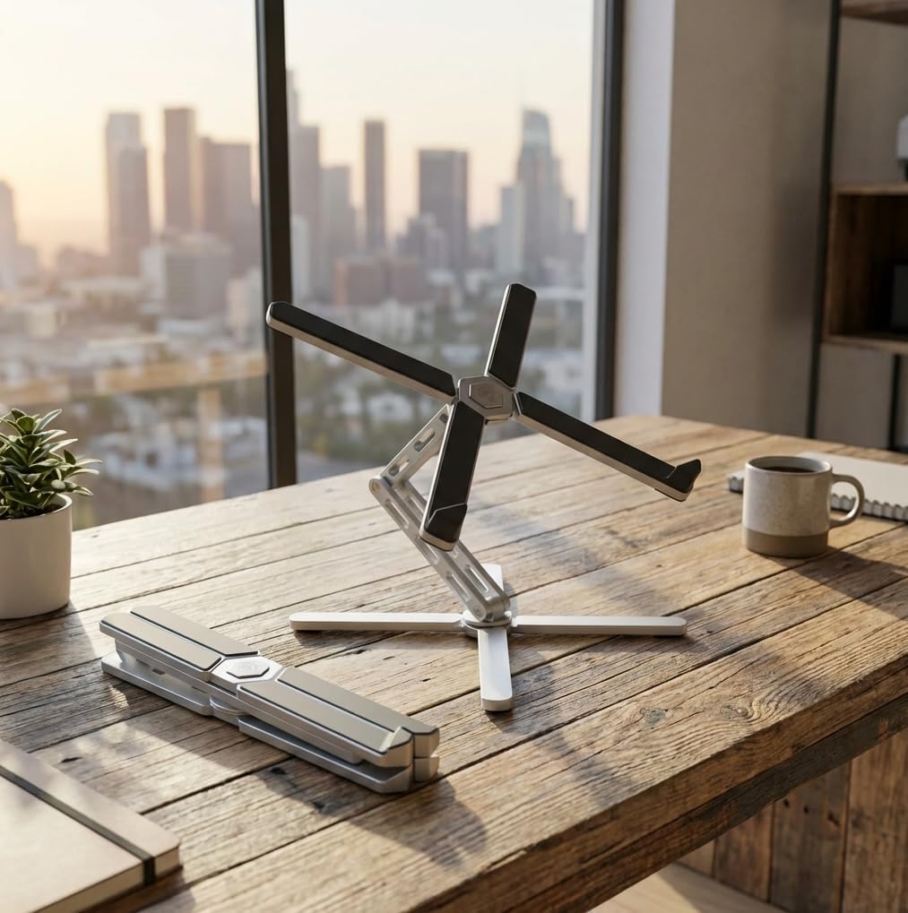 X-Stand Plus Laptopständer – Höhenverstellbar 70–340 mm – Stabiler Aluminium Laptophalter Ergonomisc