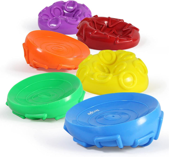 Yes4All Balance Igel 6X Set Balance Pods; Balance-Igel Ø 16 cm; Balance-Halbball in drei Formen für