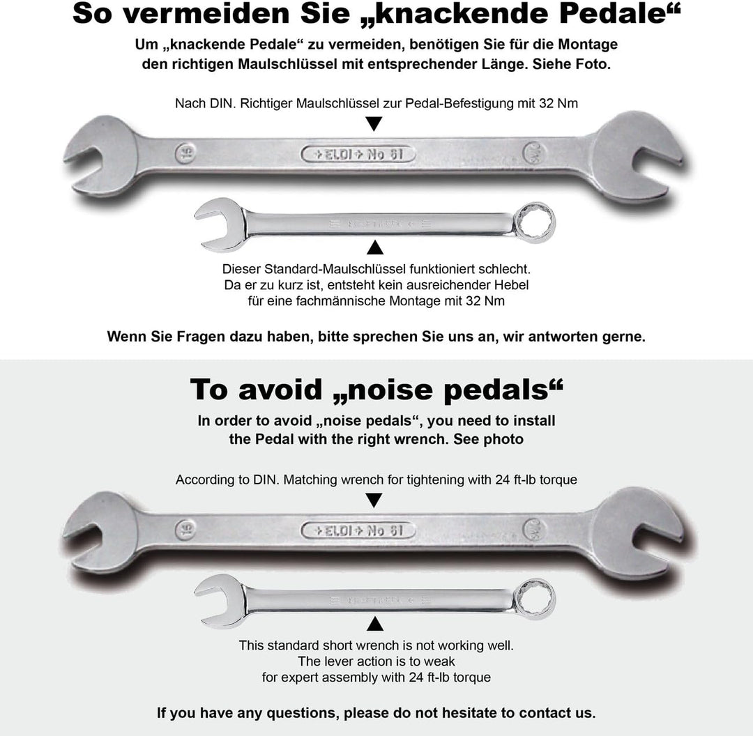 NC-17 Trekking Pro Pedale - Aluminium MTB Mountainbike Pedal Mit Reflektoren, Kugellager + Cr-Mo Ach