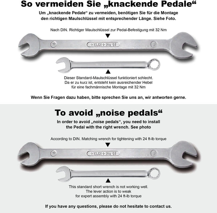 NC-17 Trekking Pro Pedale - Aluminium MTB Mountainbike Pedal Mit Reflektoren, Kugellager + Cr-Mo Ach