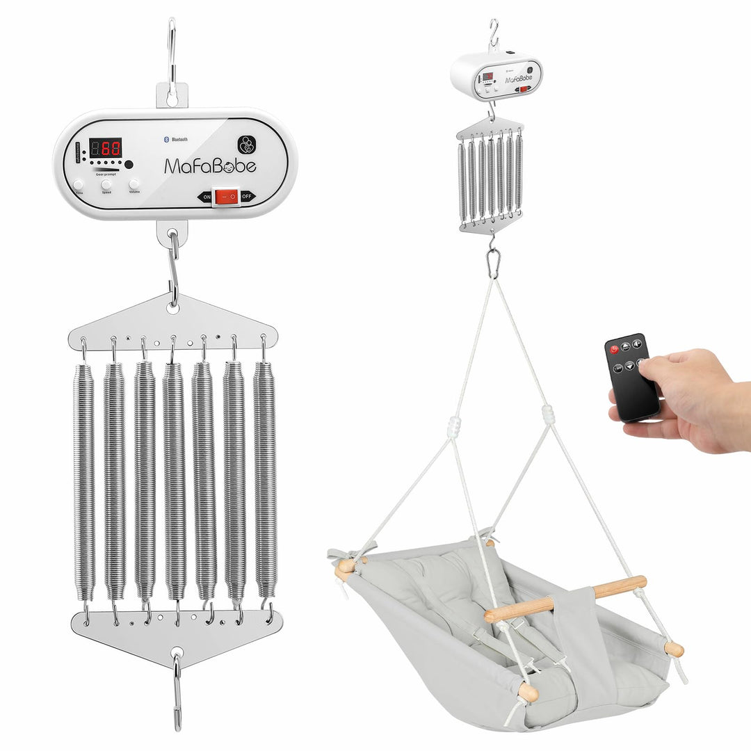 Elektrische Babyschaukel Controller für Neugeborenes, Federwiege Motor Belastbarkeit 19 kg mit Fernb