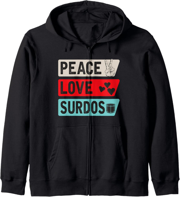 Peace Love Surdos, Surdo, Schlagzeuger, brasilianische Musik Kapuzenjacke