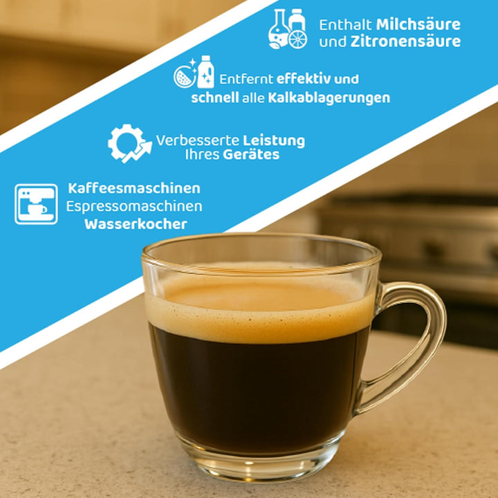 Entkalker (12 Flaschen x 250ml) Geeignet für Saeco, Philips, Gaggia Universal Entkalker von AllSpare