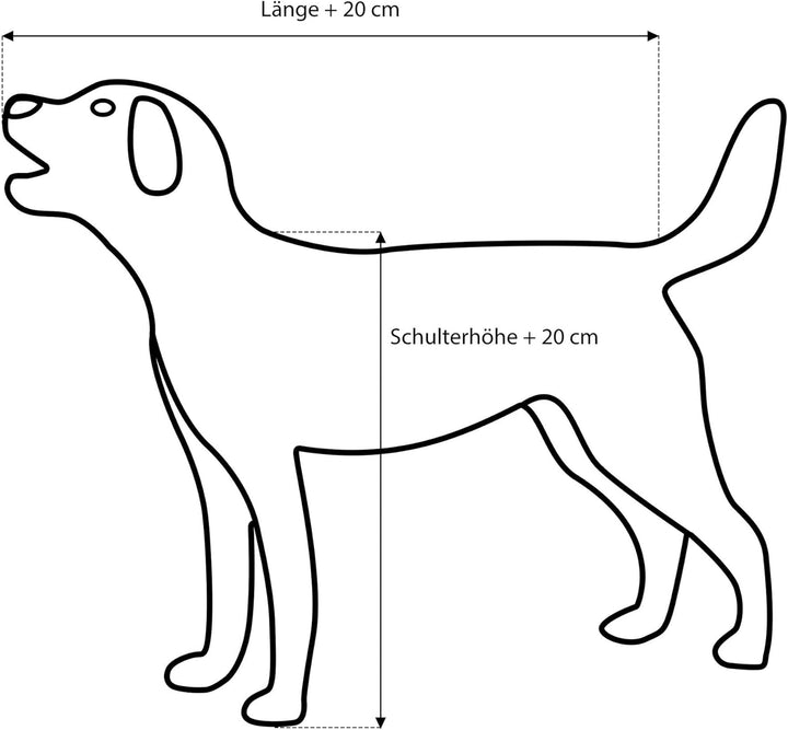 Erst-Holz Hundebett orthopädisches Tierbett für Jede Hundegrösse waschbar V-30.31, Grösse:74x50 XXL,